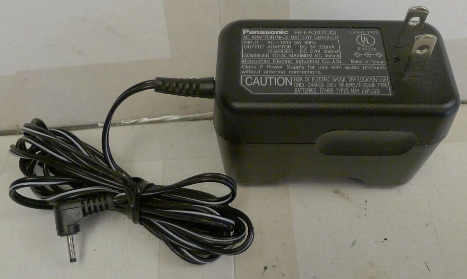Panasonic RFEA302C AC Adapter & Battery Charger 3V – Genuine – TESTED