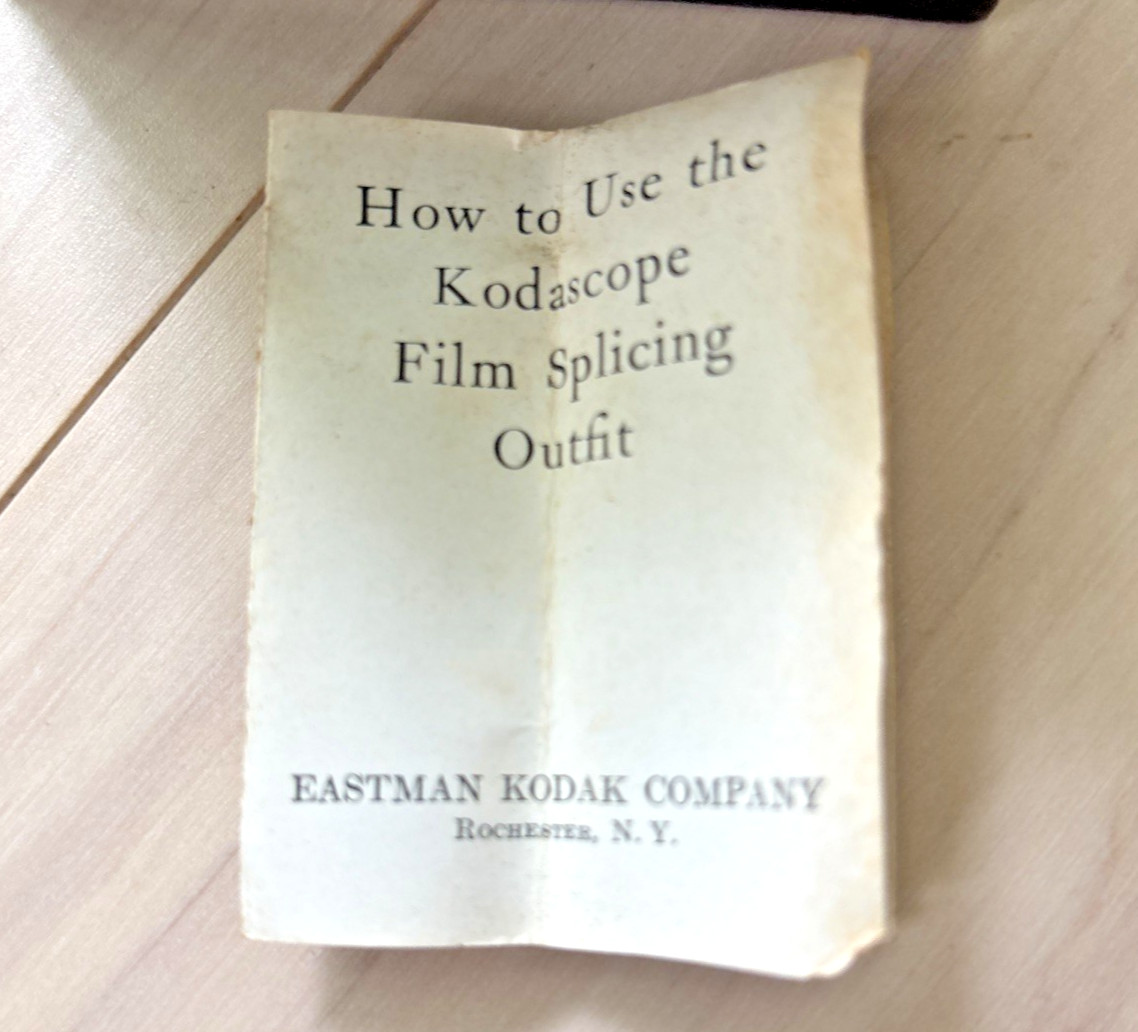 Eastman Kodak Company Kodascope Film Splicing Outfit Original Packaging