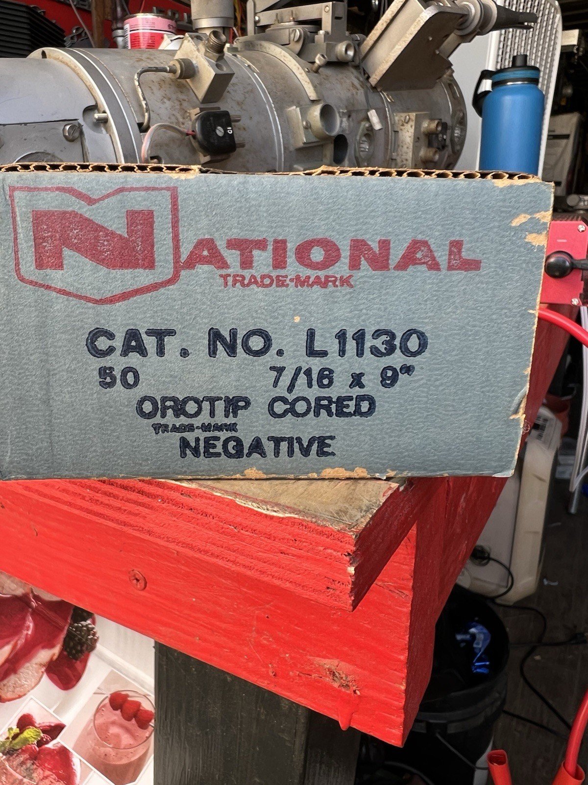 CARBON ARC RODS Copper Cover BOX of 7/16″ x 9″ NATIONAL NEGATIVES