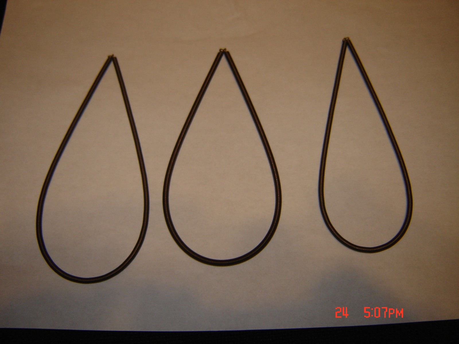 KODAK Kodascope Model G, & G Series II Projector Belts,3 Wire-Spring Belts,New