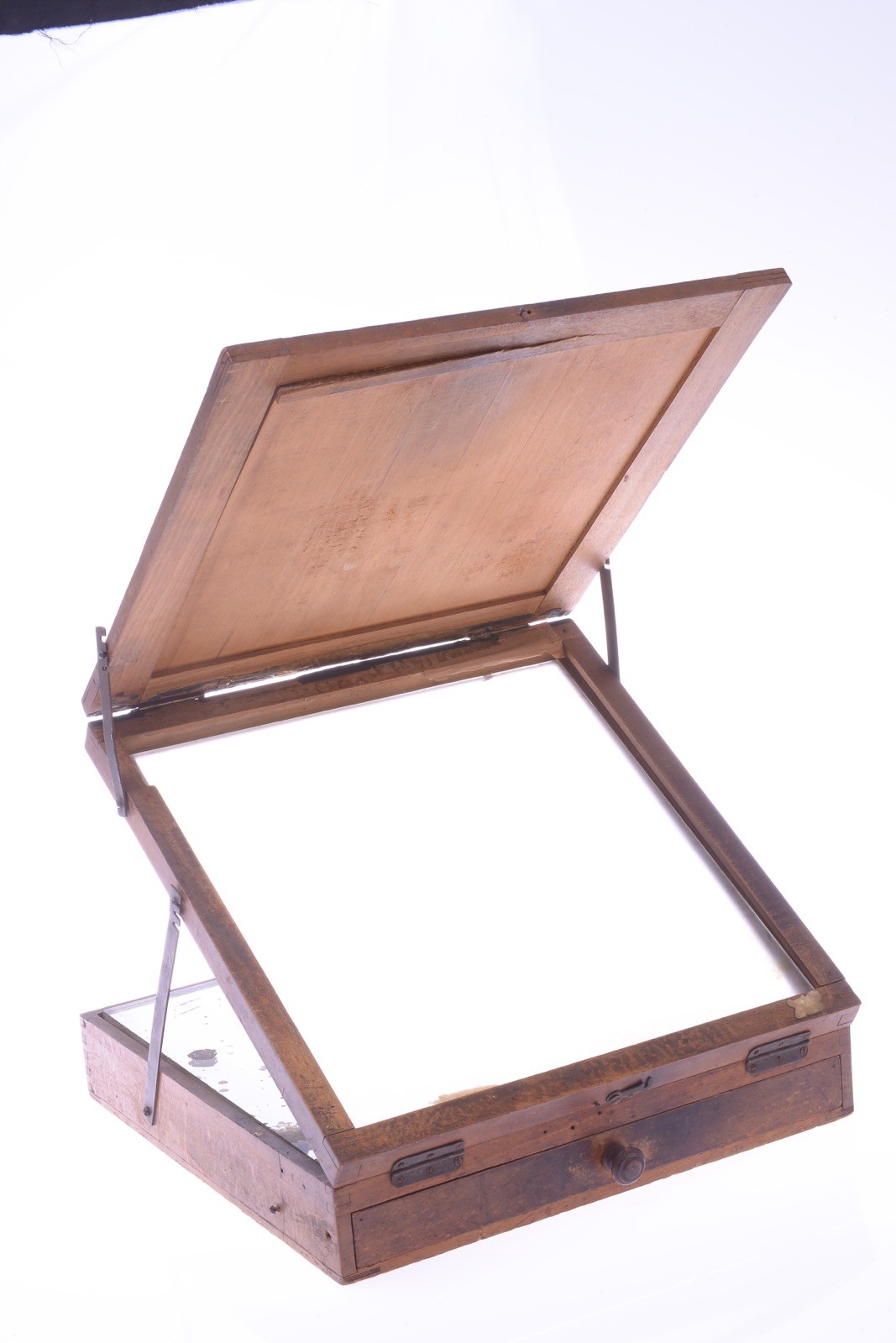 ✅ ANTIQUE RETOUCH, RETOUCHING DEVICE LARGE 28X28CM FORMAT MIRROR & FOCUS SCREEN