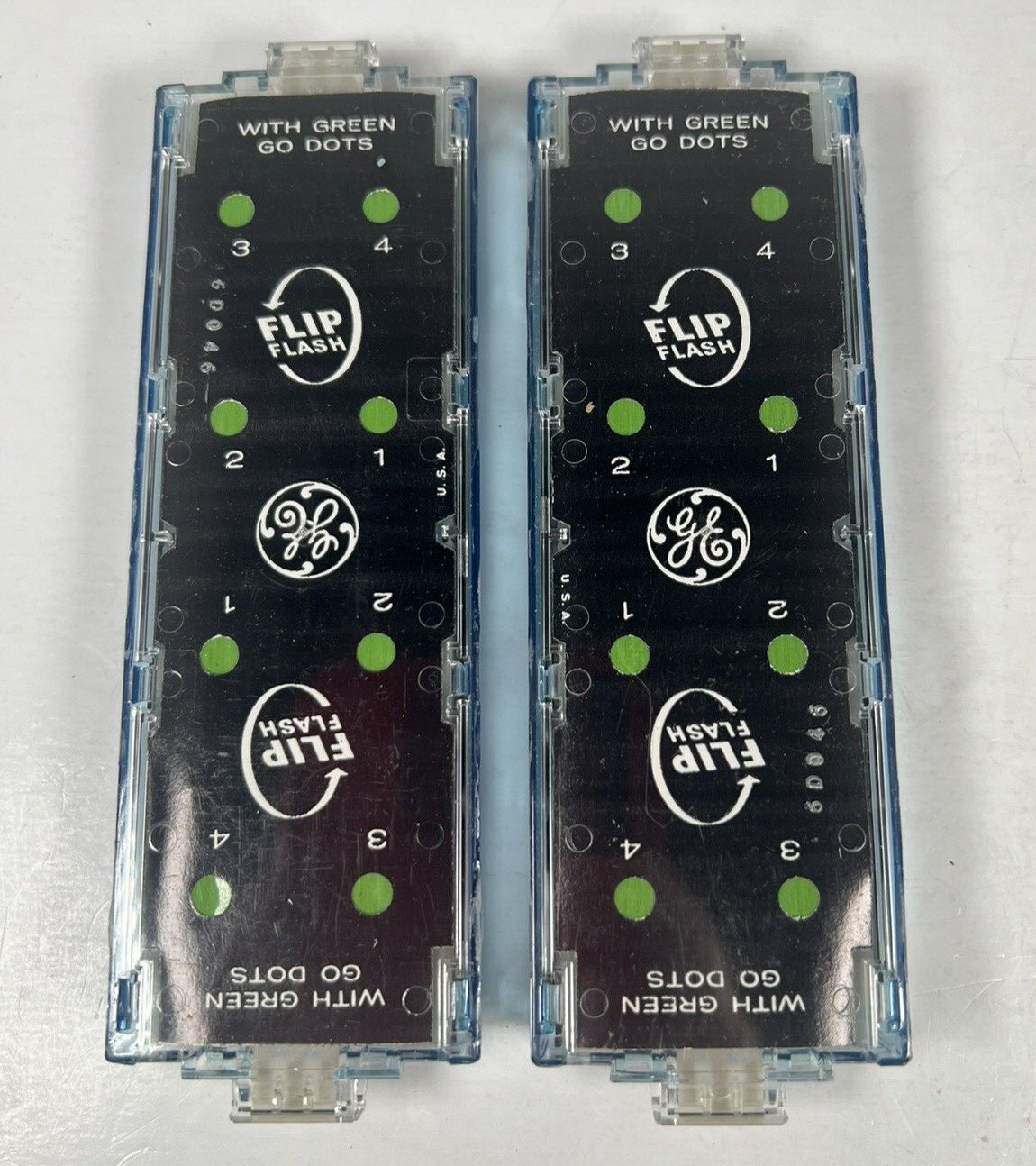 Vintage GE Flip Flash Twin Pack Original Packaging 16 Flashes Green Dot NOS