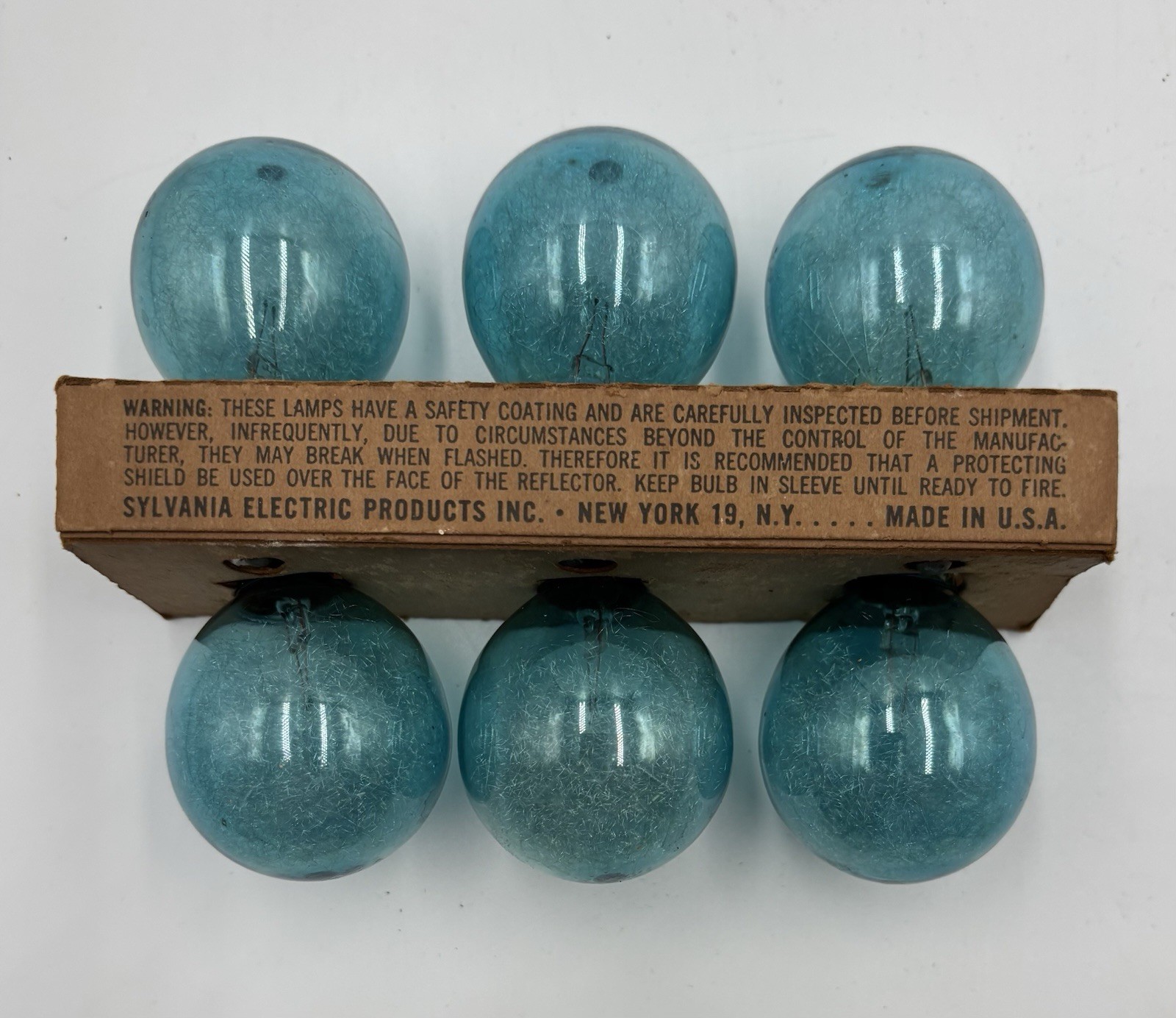 Vintage Sylvania Blue 25B & 25 Flash Bulbs Lot of 12 -Photography Camera