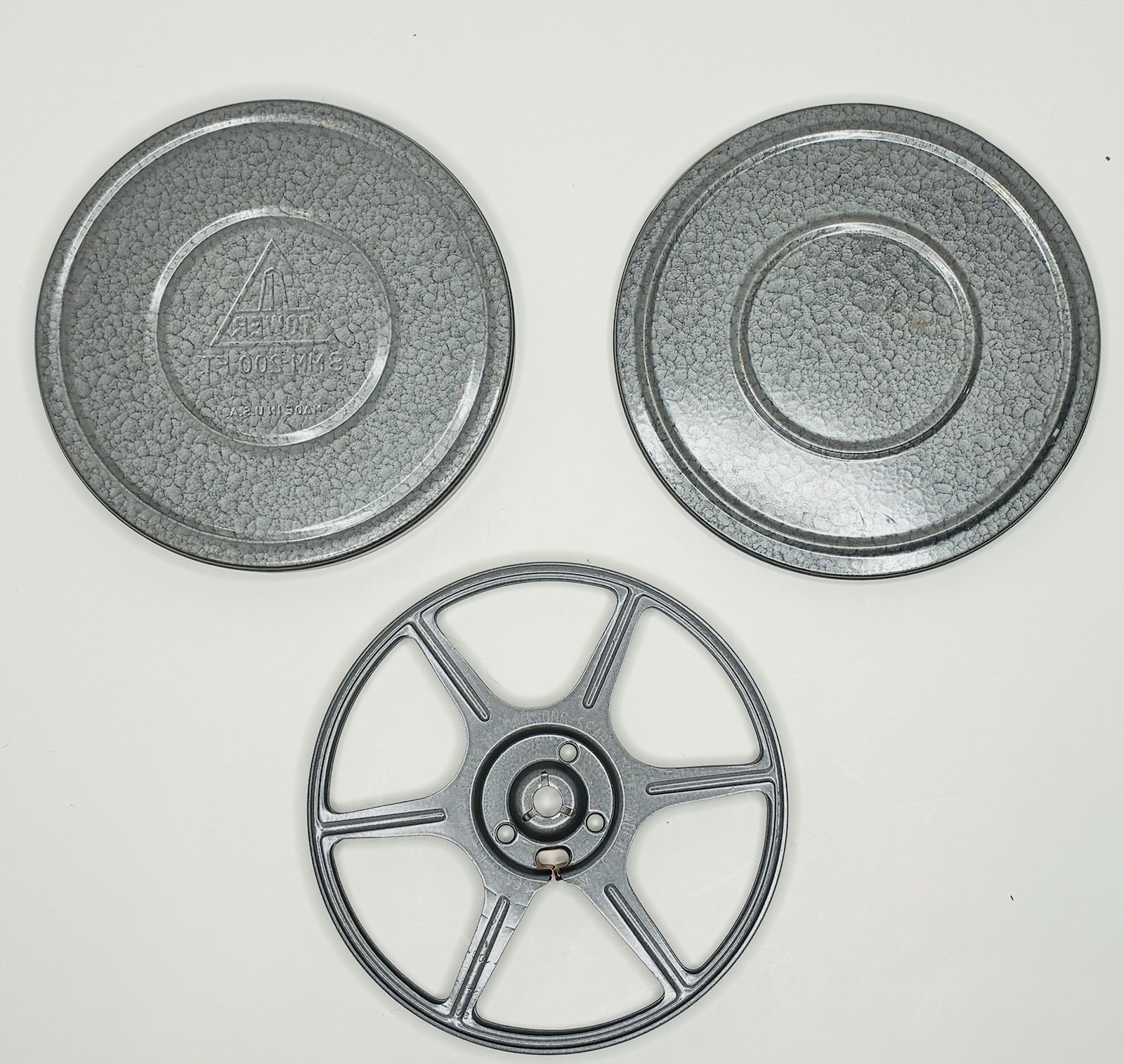 Vintage TOWER 8mm 200FT Steel Film Reel From Sears!