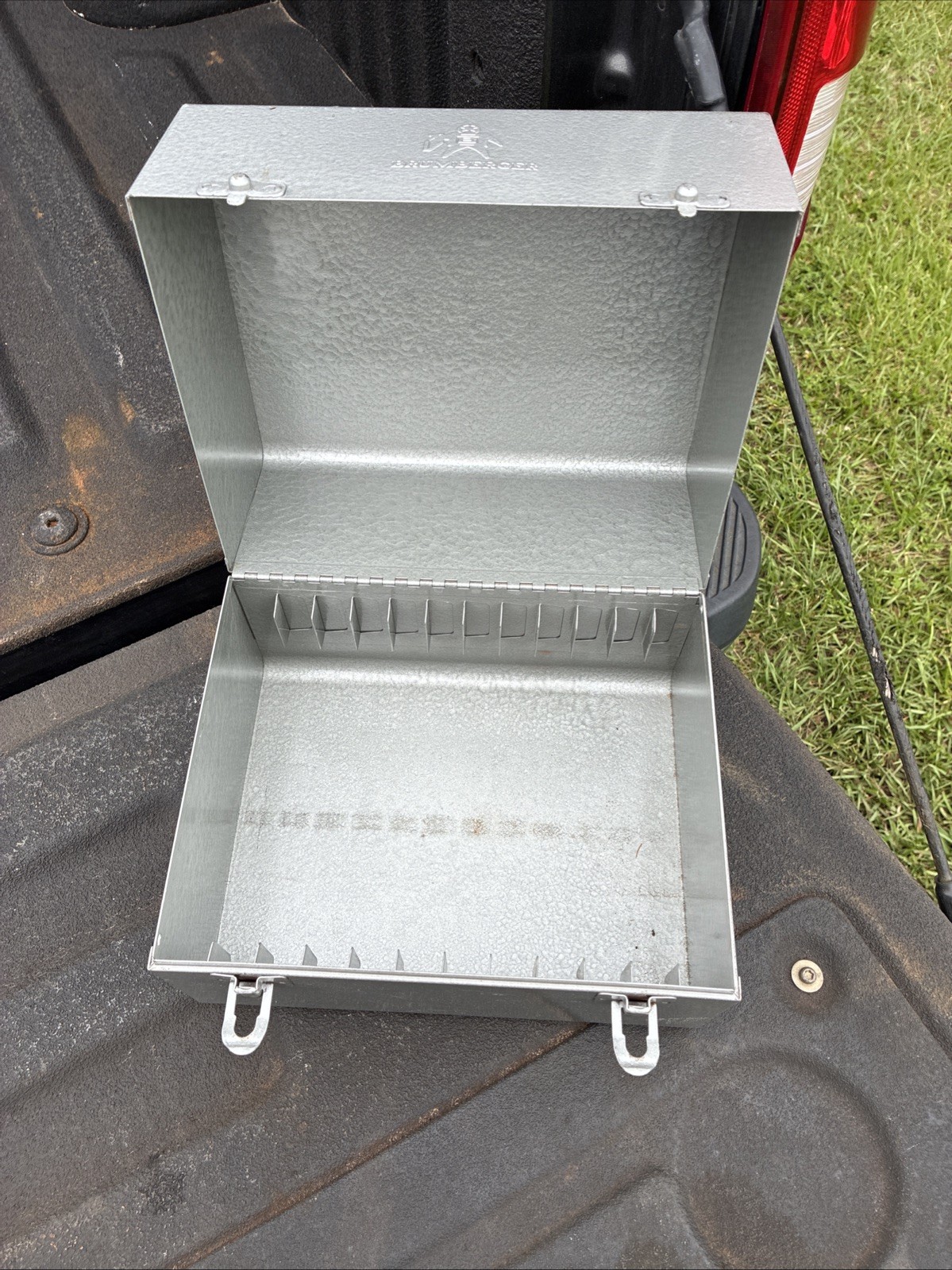 Vintage Brumberger Metal Movie Film Case, Holds 12 Films
