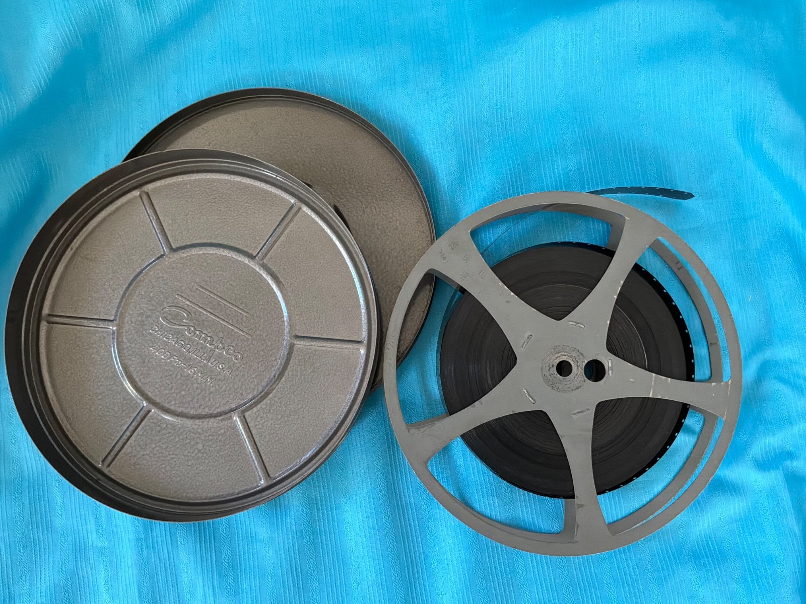 Metal 16mm 400ft (7in) Movie Film Reel w/Home Movie in Can — COMPCO USA