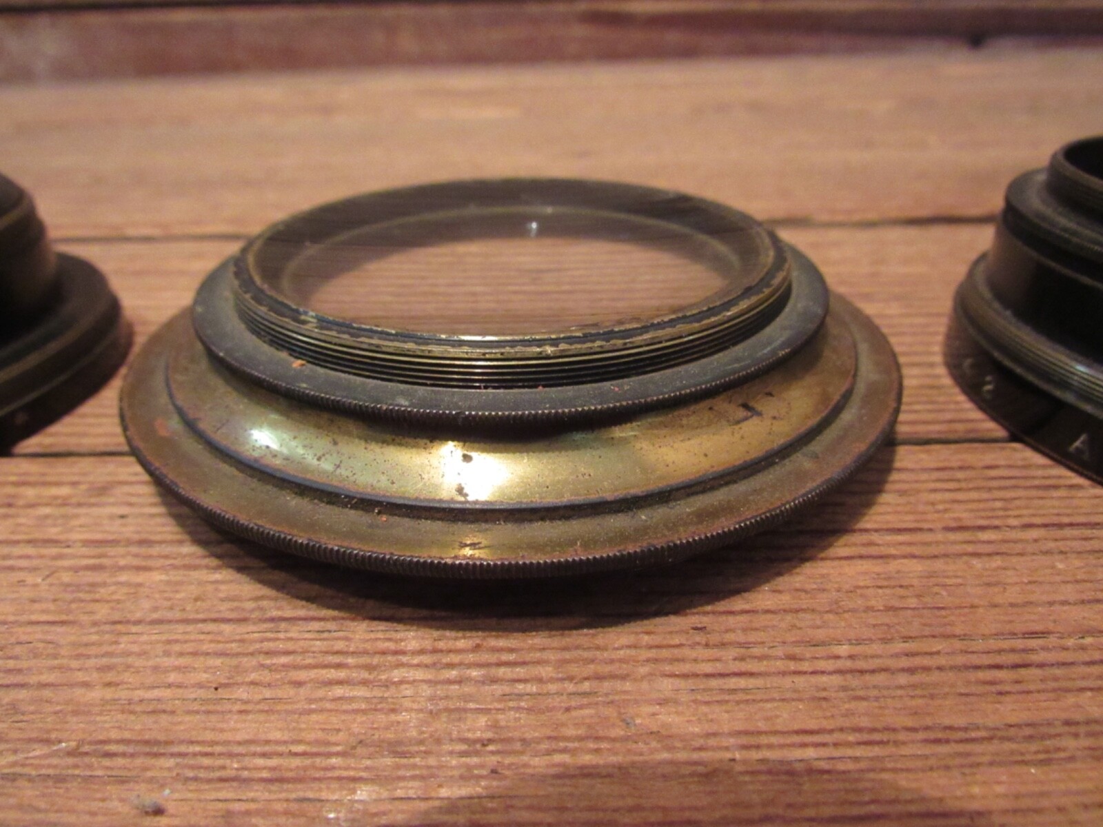 Vintage Brass Carl Zeiss Jena Tessar Lenses Format Film Photography
