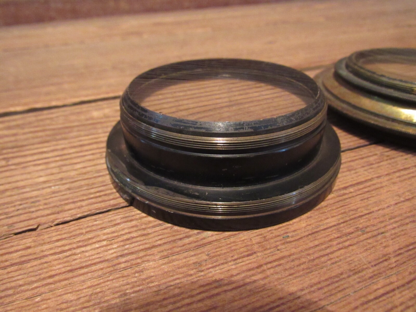 Vintage Brass Carl Zeiss Jena Tessar Lenses Format Film Photography