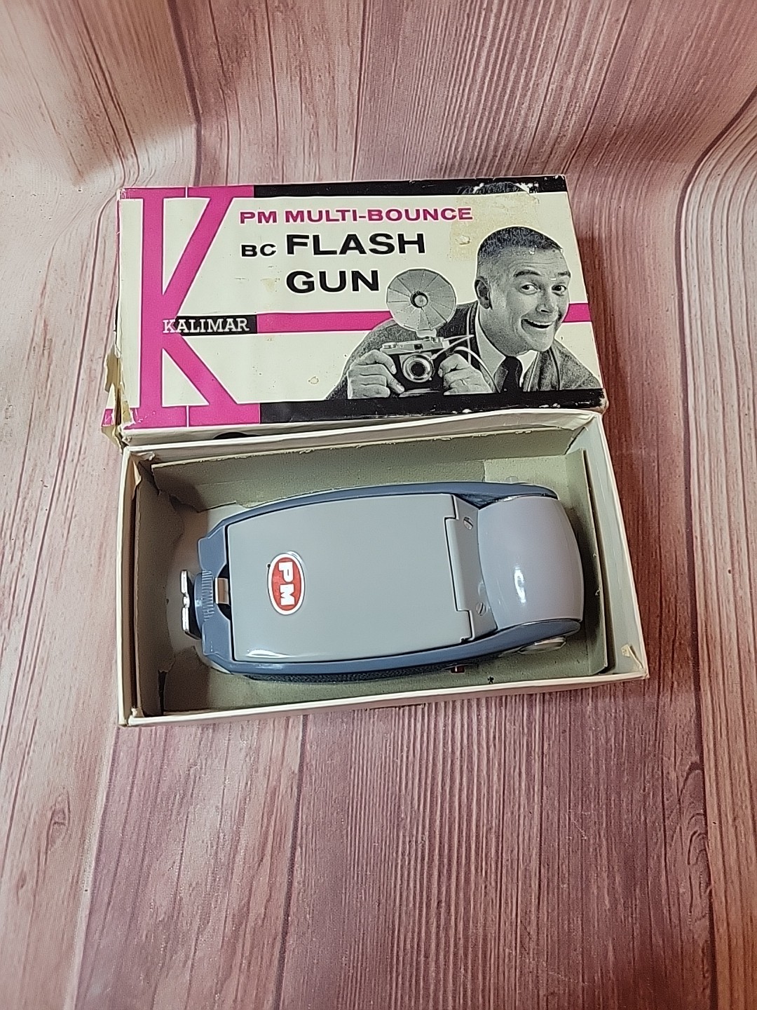 Vintage Kalimar PM Multi-Bounce BC Flash Gun UNTESTED “Parts Only”