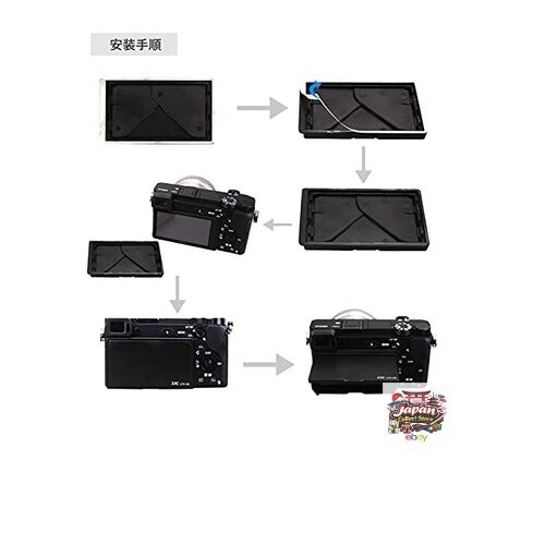 NEW JJC Foldable LCD Screen Sun Hood Sticker Seal Hood LCD Shade Sun Cover