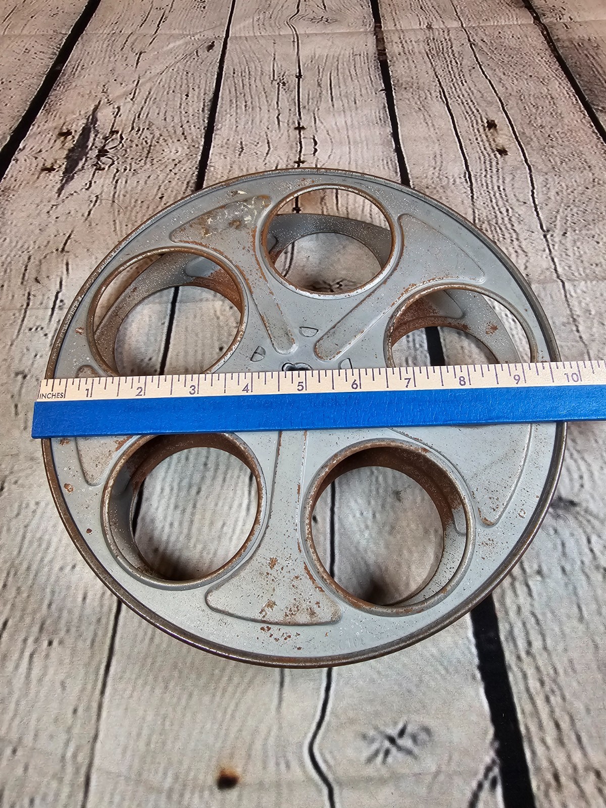Goldberg Brothers 35mm 10 Inch Metal Film Reel, Denver Colorado USA Movie VTG