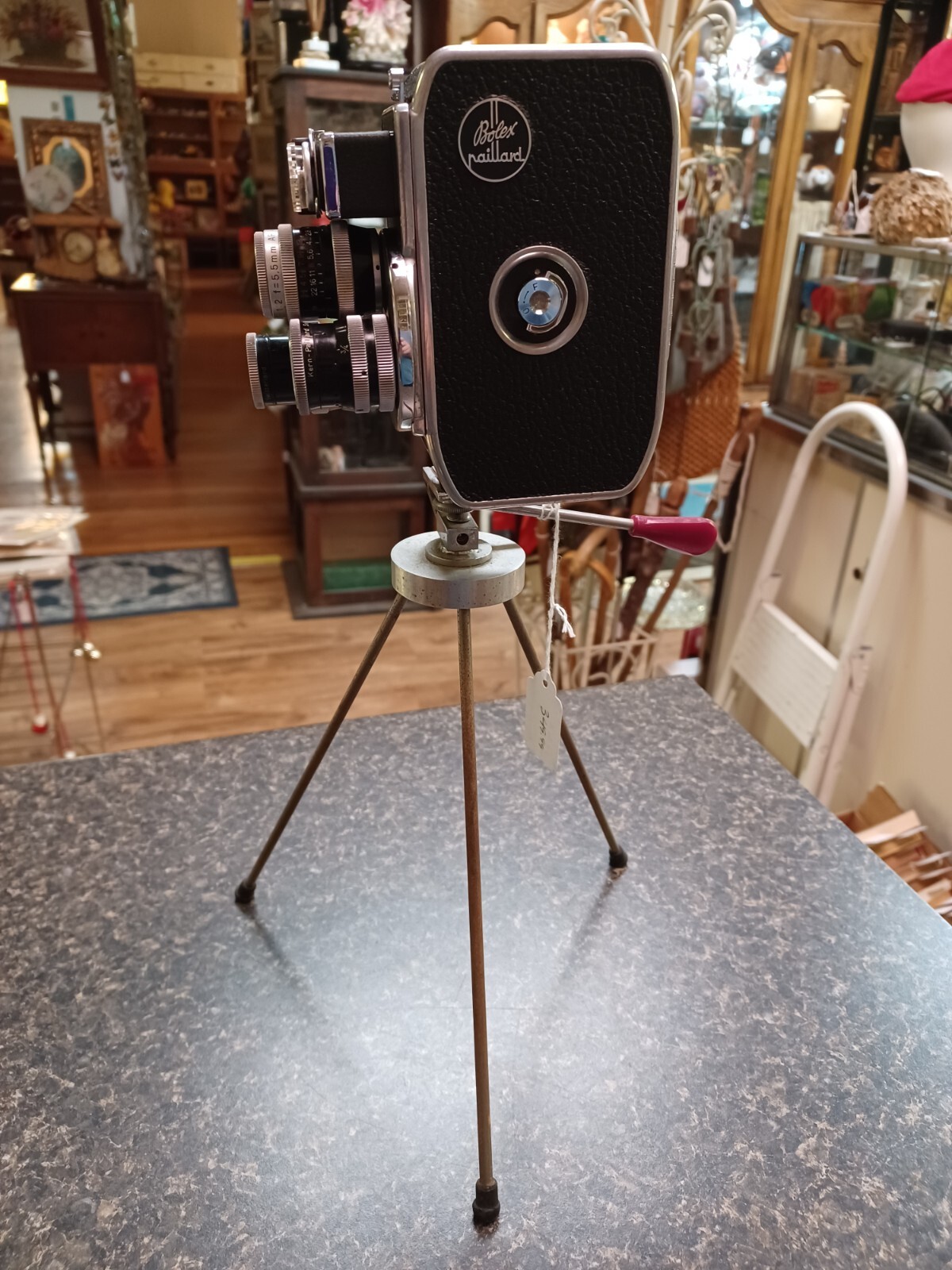 Swiss Bolex Paillard 3 Lens Camera & Tripod