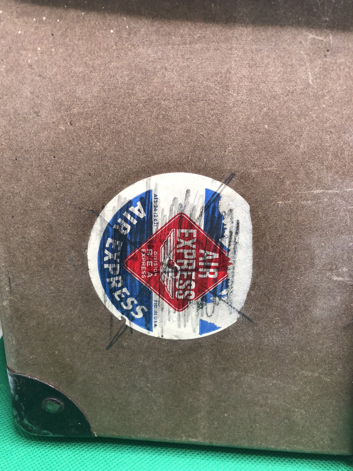 Pair Vintage Film Reel Cases Rough Rider Fiber Shipping Boxes w/ Straps