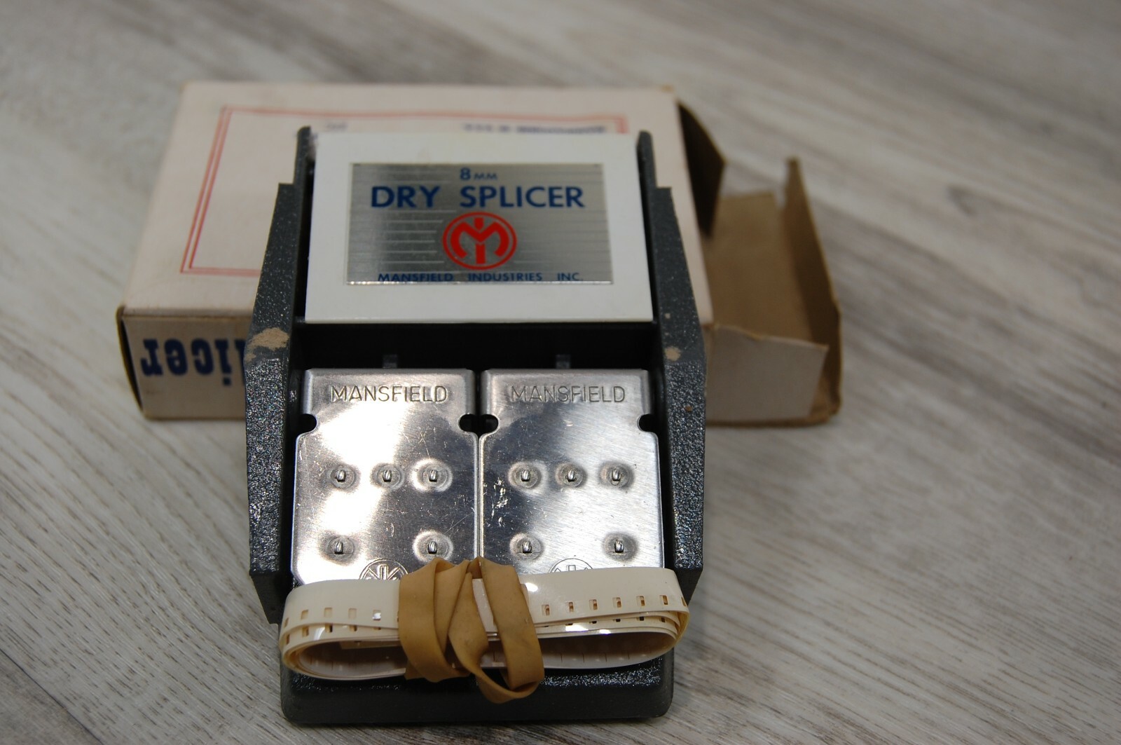 Vintage Mansfield Dry Splicer Butt Film Splicer for All 8MM Films /w Box Used