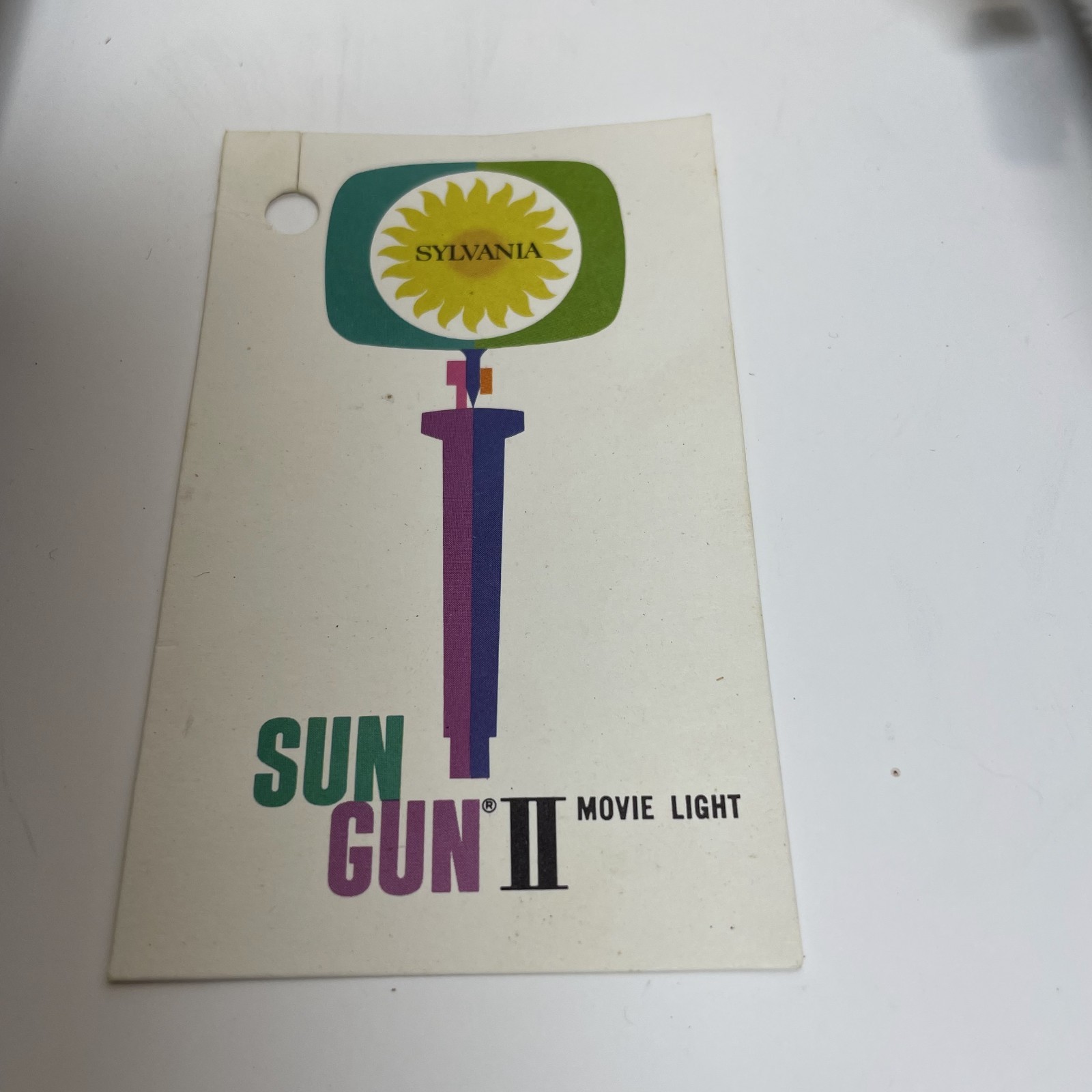 Vintage Sylvania Sun Gun Movie Light SG-50 W Original Box & Manual, Works Well