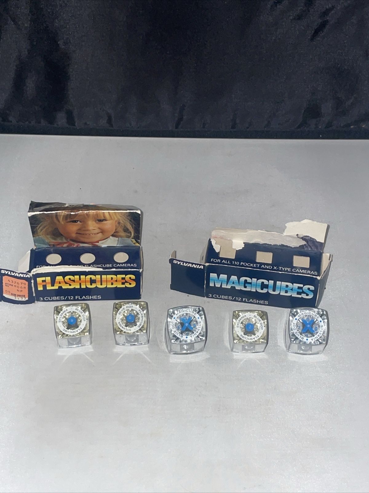 Sylvania Blue Dot Flash Cubes 5 Cubes In Box