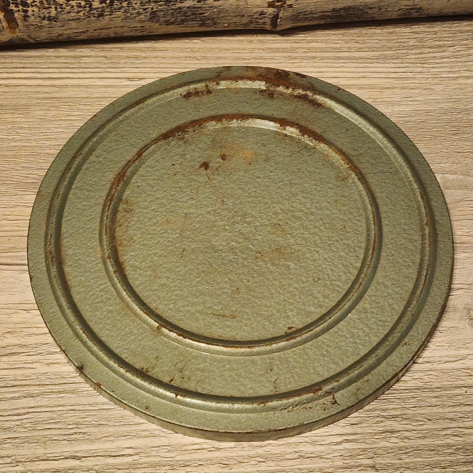 Vintage Metal 5 3/4″ Film Reel with Metal Can