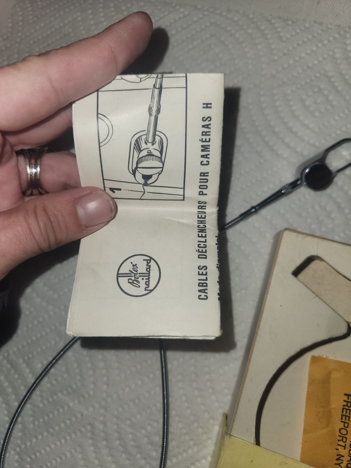 BOLEX Cable Release in Box w Adapter instructions Rewind Crank 16mm Movie Camera