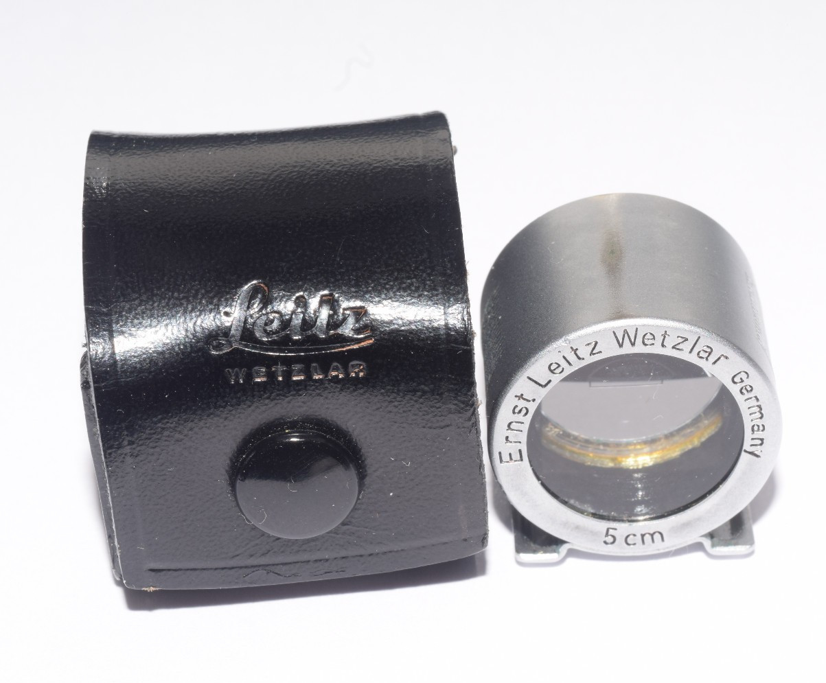 Leica Brightline Viewfinder SBOOI 12015 5cm View Finder w/Orginal Black Case