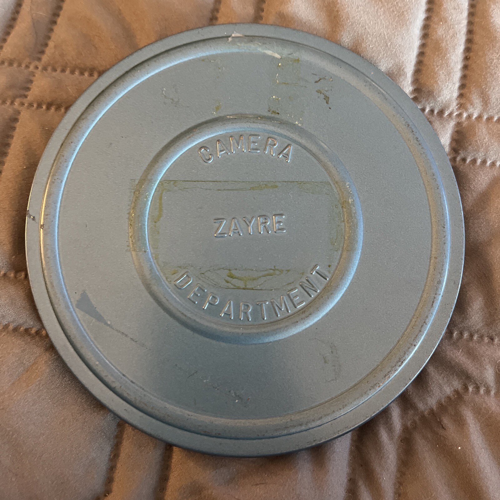 Vintage 8mm 200ft Compco Zayre Blue Film Reel & Canister Case Set Of 2