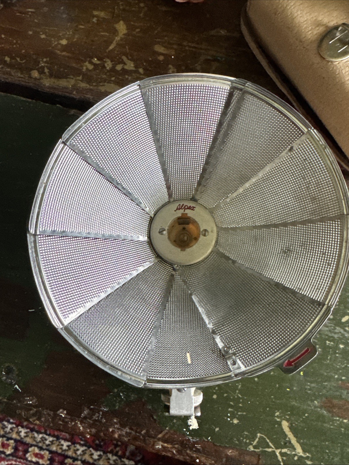 1950’s Alpex Flash Reflector with Case and Bulb Made in Japan