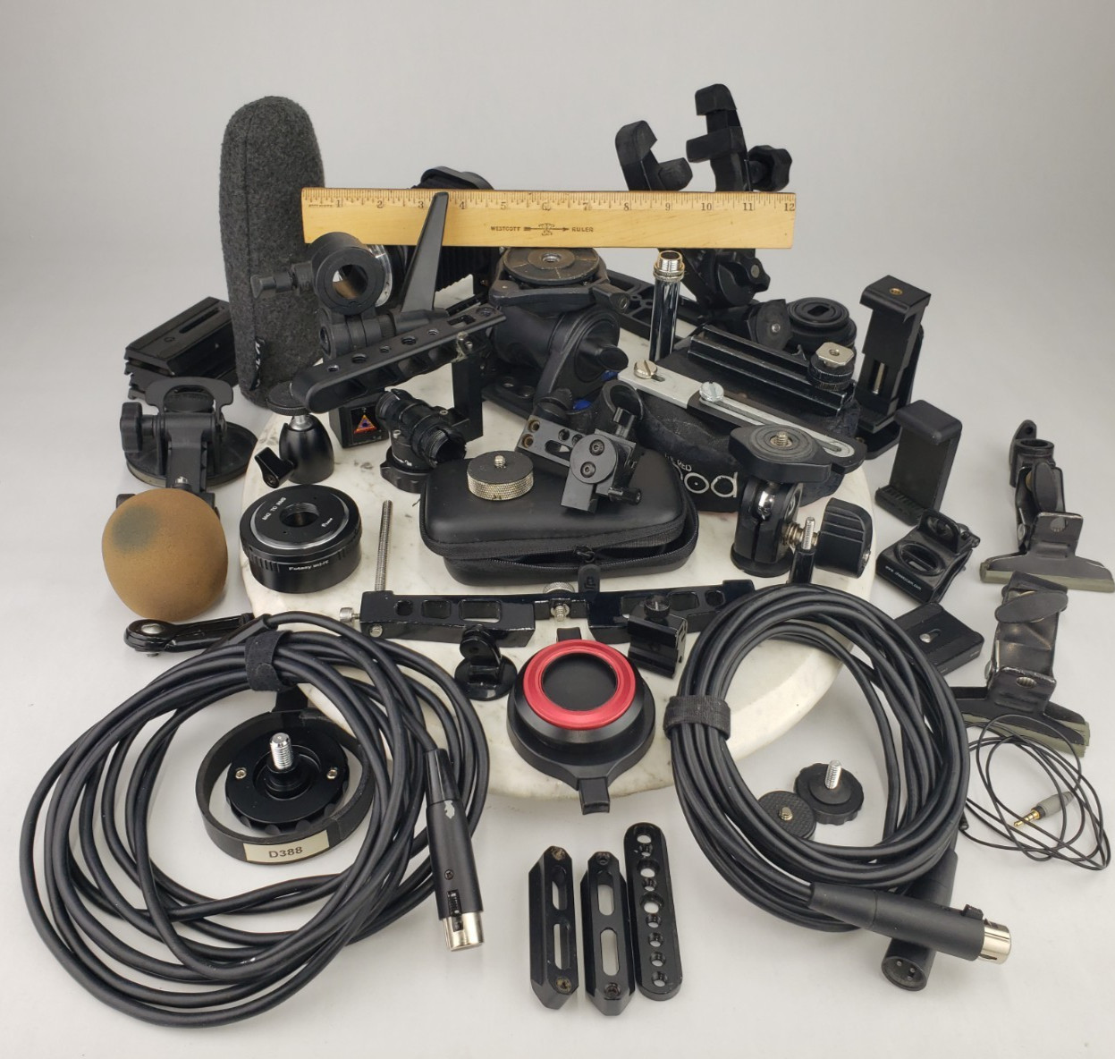 Vintage Lot Mounting Accessories Grip Arms Parts Cameras Red Pod Benro S4 ProMa