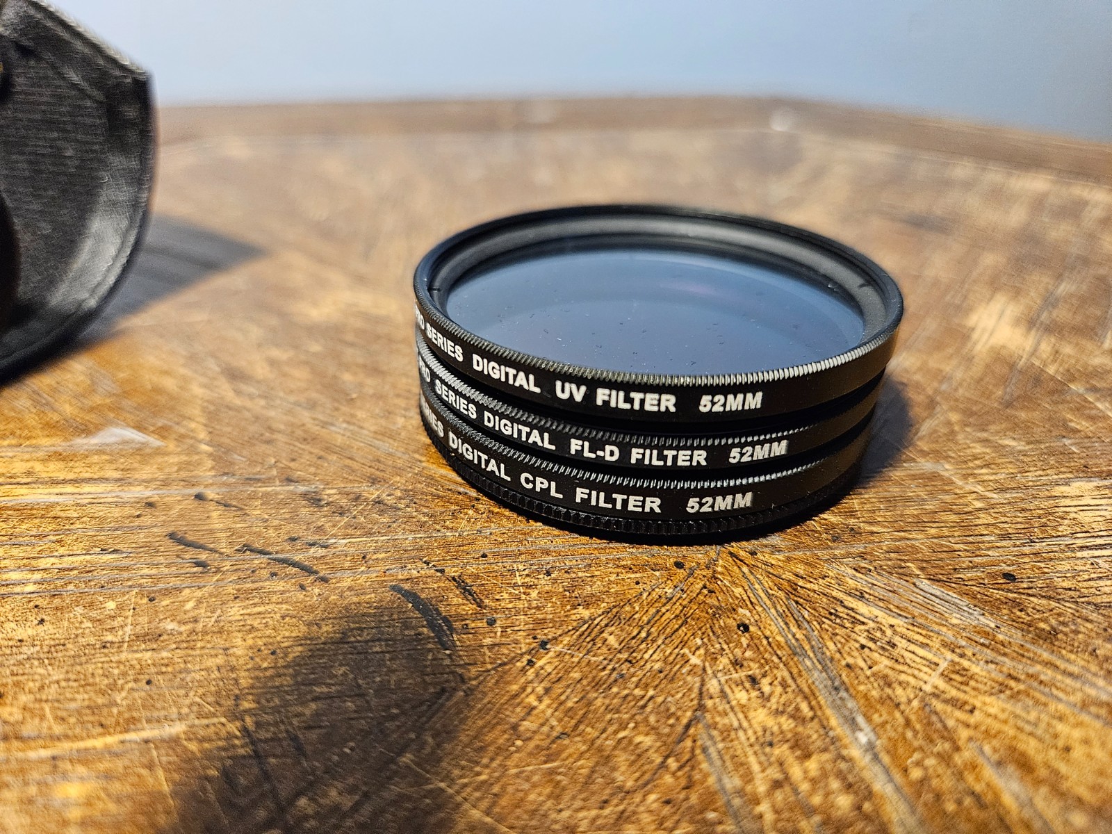 XIT Pro Series Digital 52mm Filter Set of 3 UV, FL-D, CPL, Case