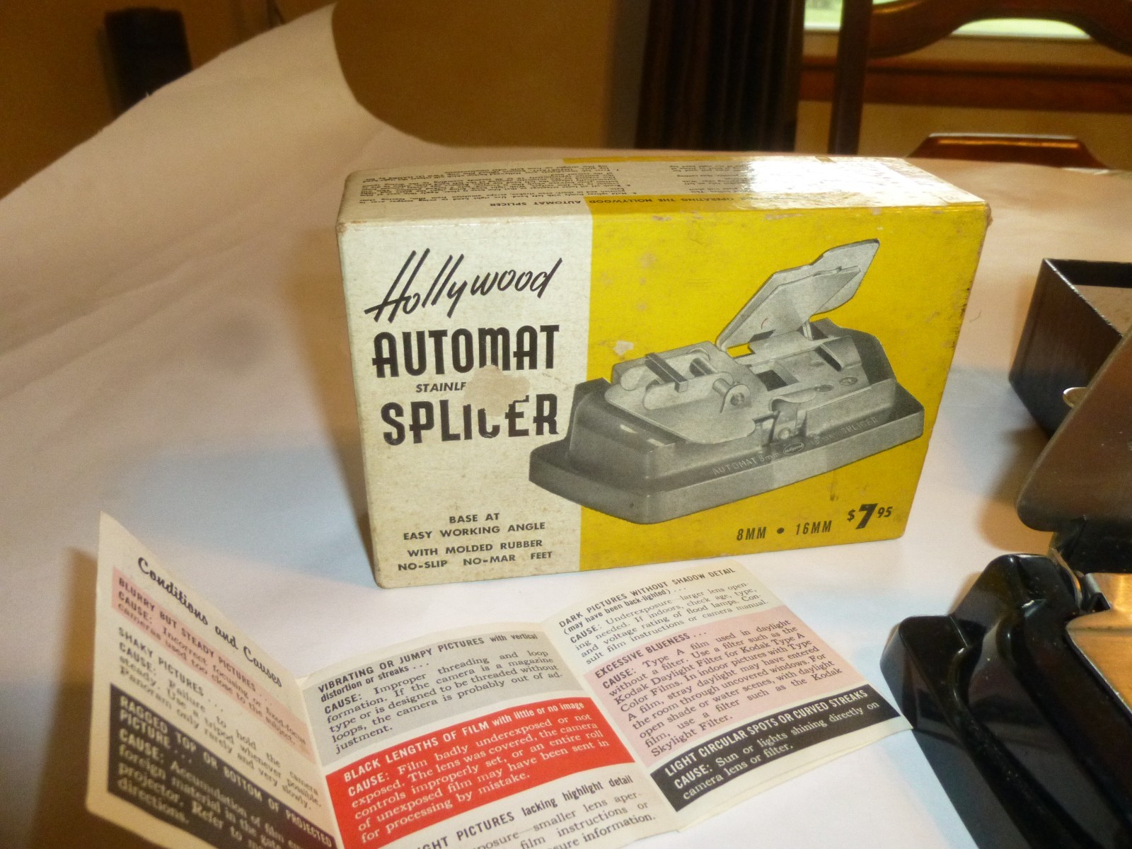 Hollywood Automat 16mm & 8mm movie film splicer.