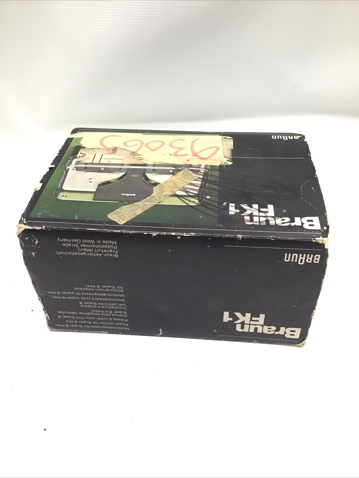 Braun AG Frankfurt/M West Germany FX-1 Motorklebepresse Super 8 Film Splicer
