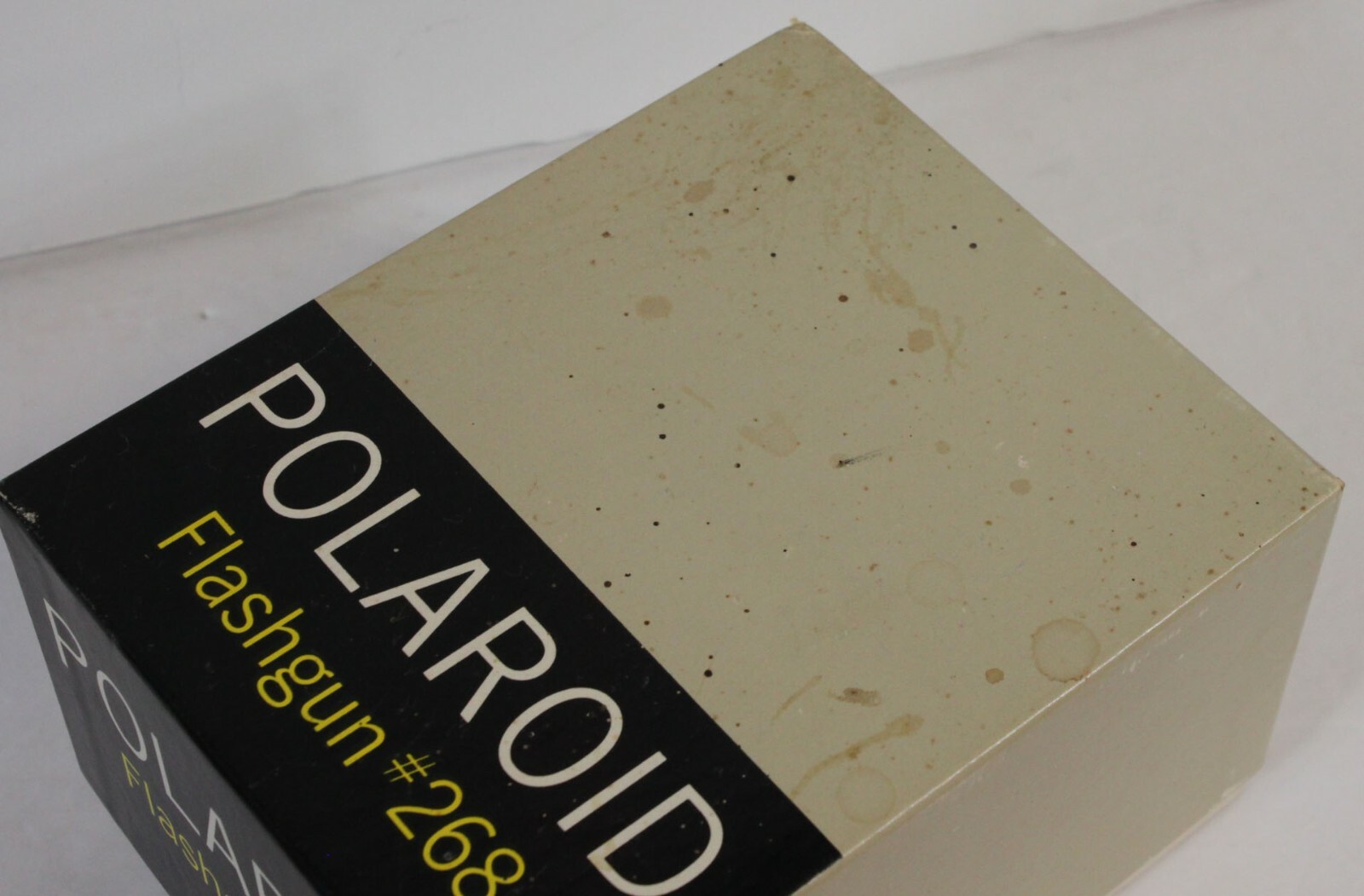 Vtg Polaroid Flashgun 268 in Original Box With Paperwork Blue Light Plug In Old
