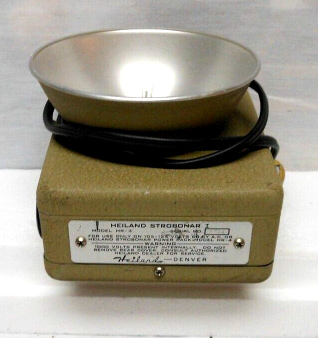 VINTAGE HEILAND STROBONAR MODEL HR-3 PHOTOGRAPHY STROBE LIGHT – EXC WORKING COND