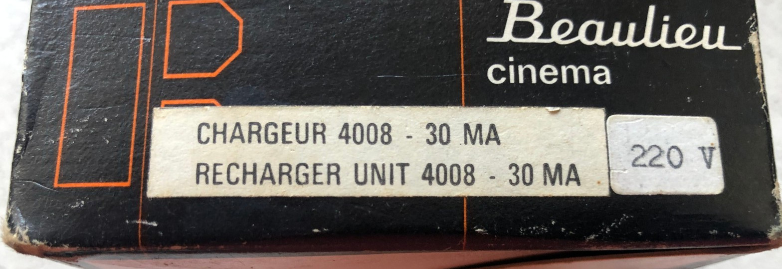 CHARGER For Movie Camera Beaulieu S2008 S4008