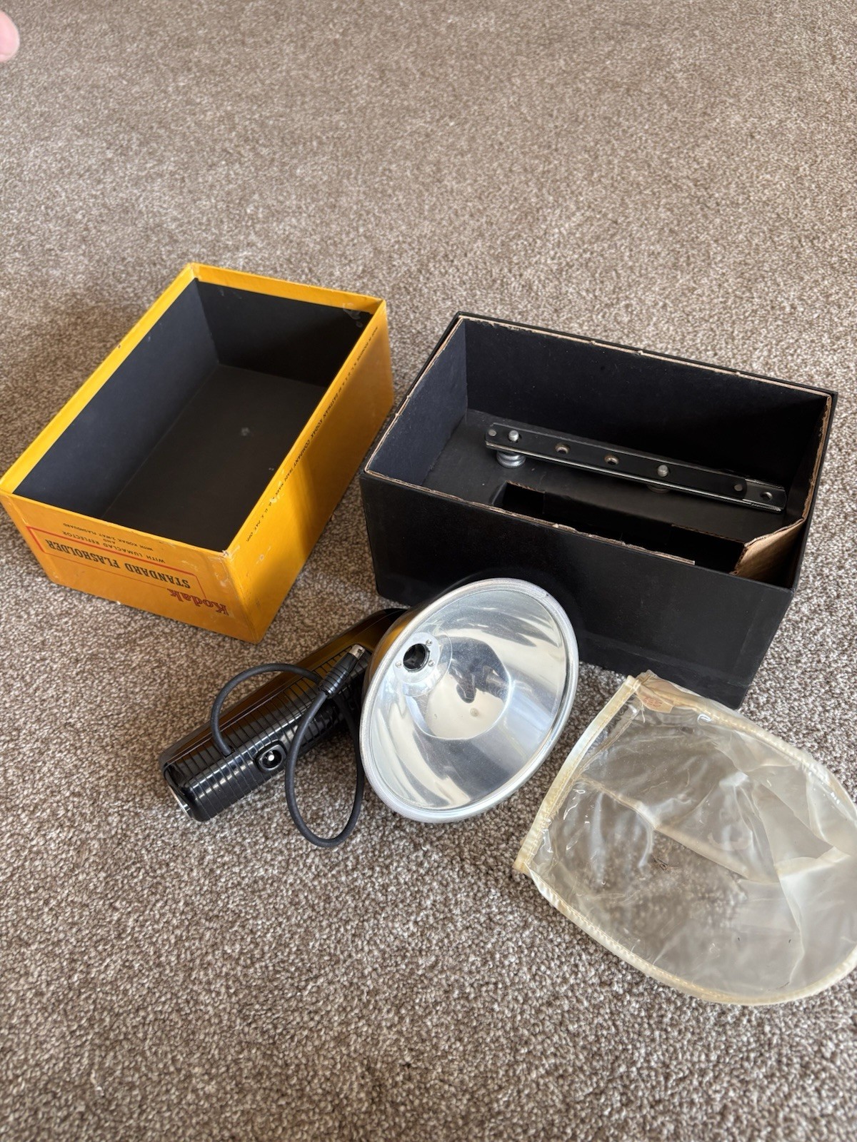 1950s Kodak Flash Holder Model 92F w/ Standard Bracket Original Box