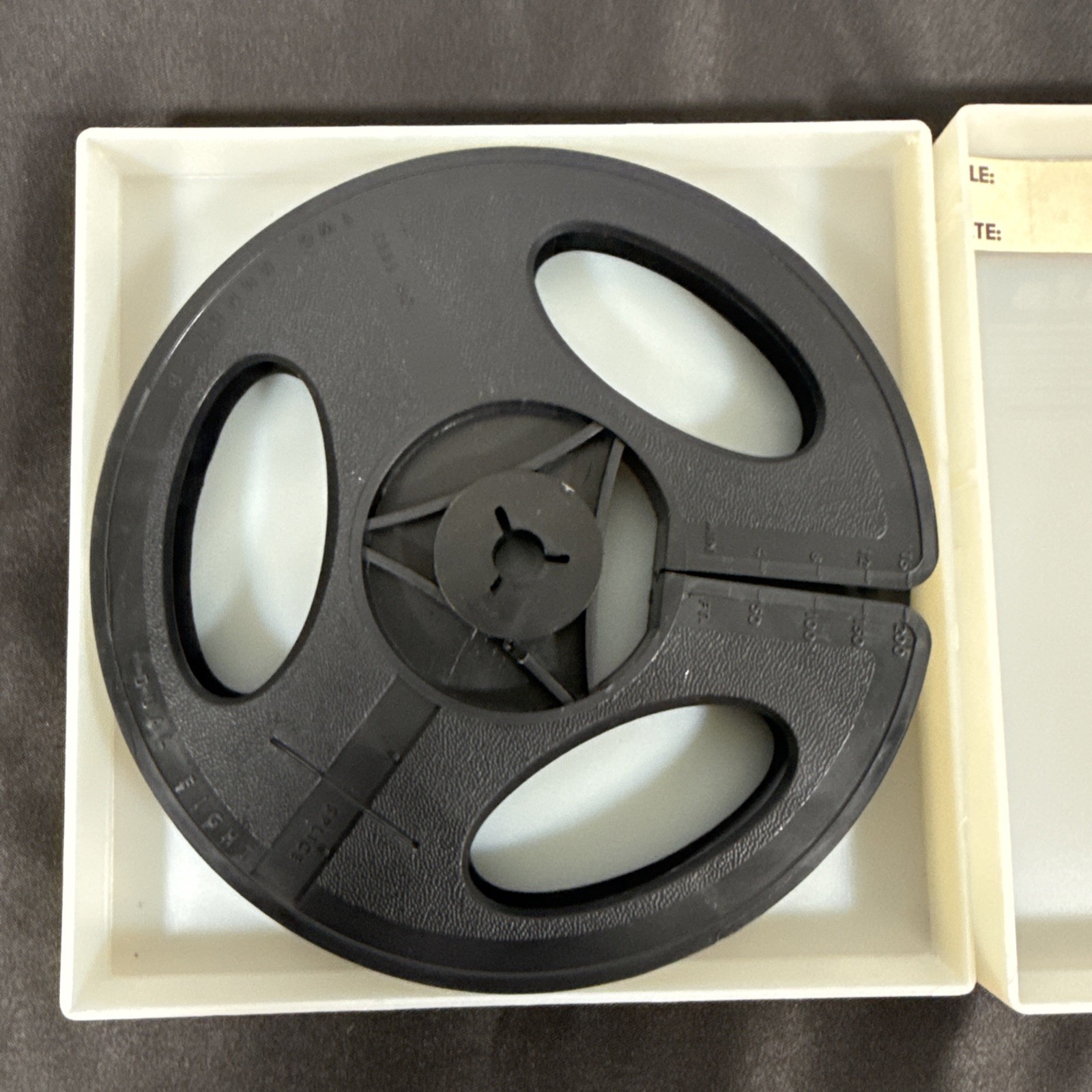 Baia Dual 8mm 200 Ft Plastic Movie Reels with Cases Vintage Film Supply