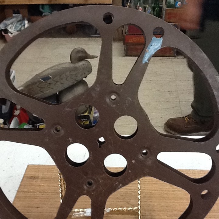 Vintage 16mm Goldberg Brothers Movie Reel Metal Brown Aluminum 12 Inches