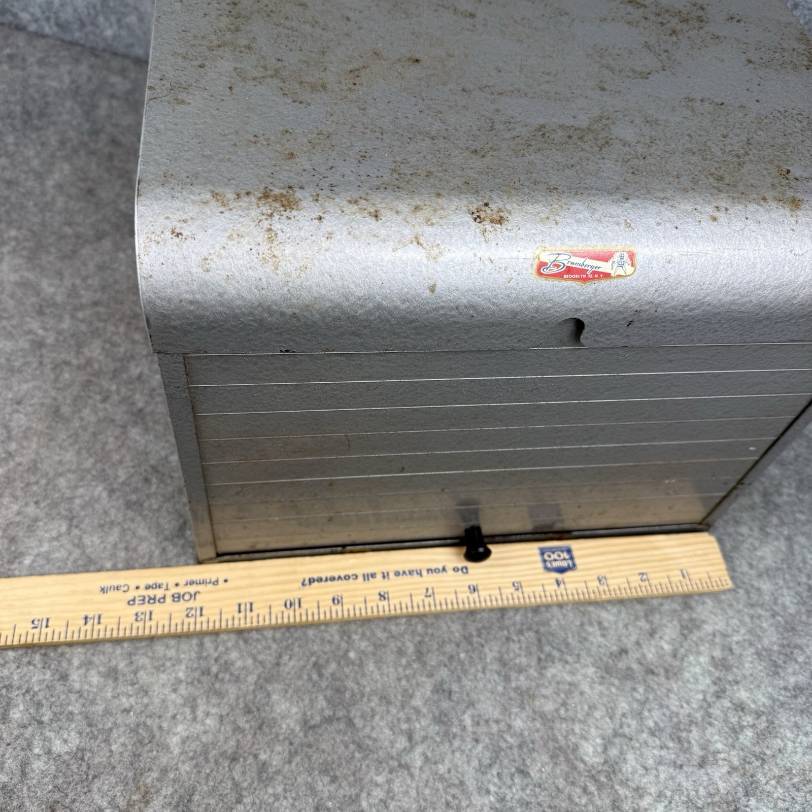 Vintage 50s 60s Brumberger Dark Room Roll Top Storage Box – Made in the USA