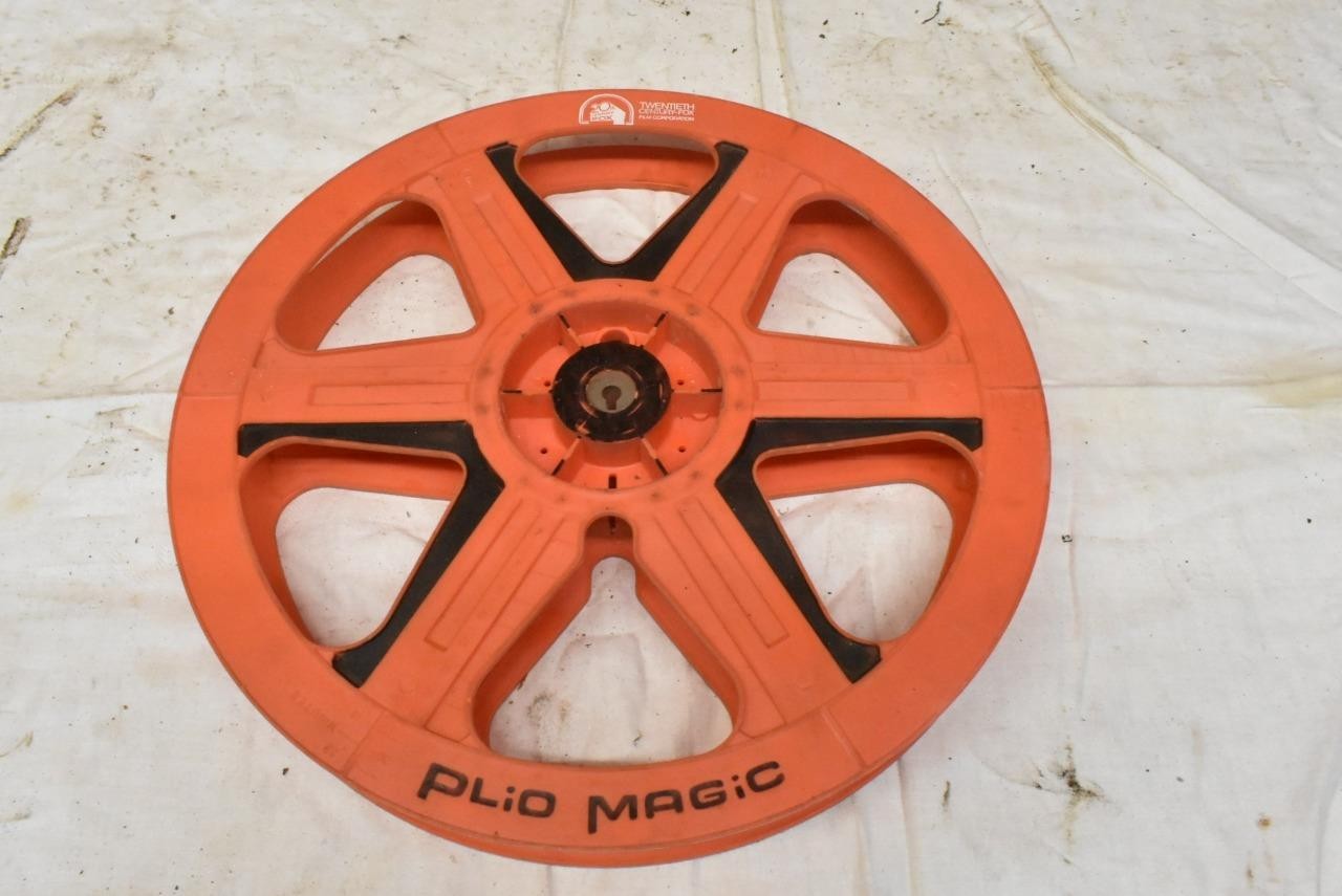 5 Vintage 35 mm Movie Theater Film Reel 14.5″ Plio Magic, Warner Bros, West Corp