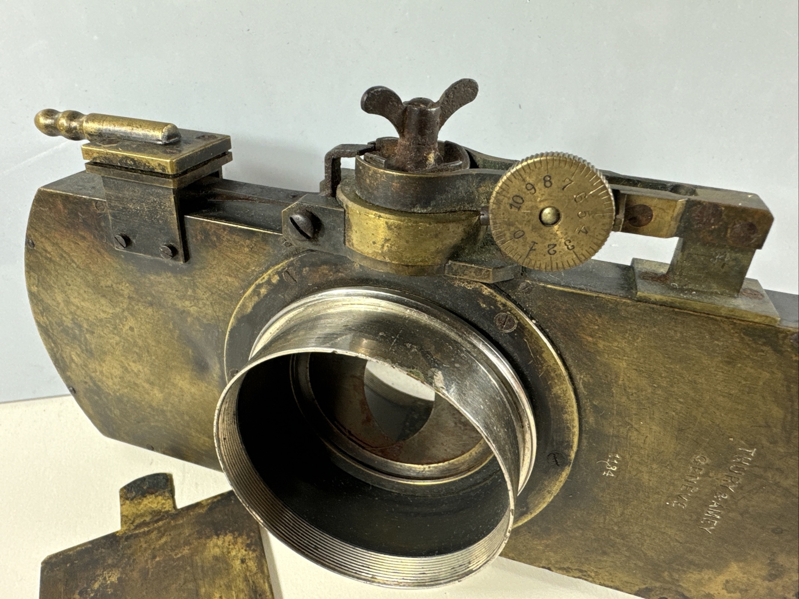 Large Thury & Amey of Geneva All Brass Shutter For Barrel Lens #1134 – Excellent
