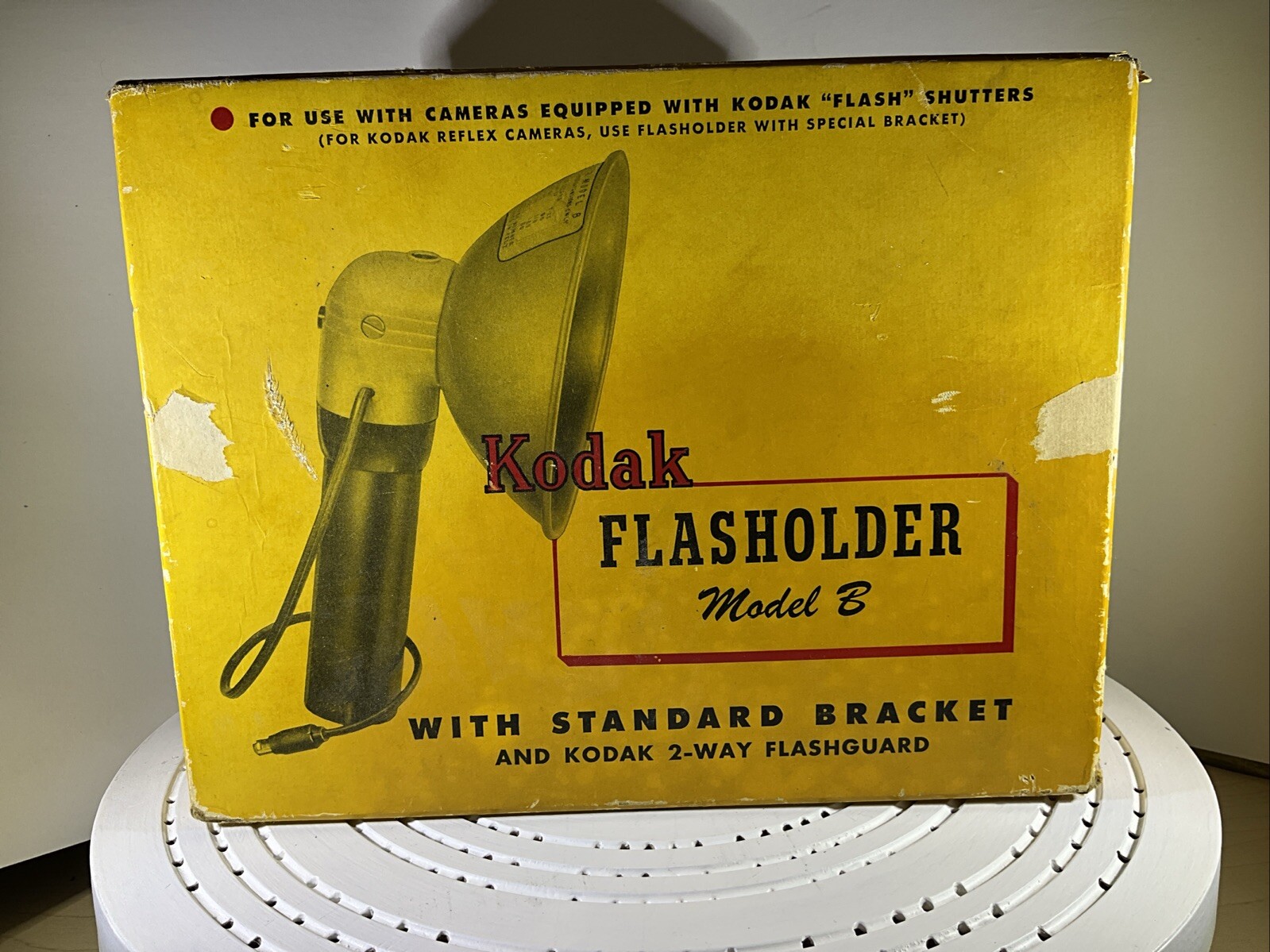 Kodak Flashholder Model B With Standard Bracket And Kodak 2-way Flashguard
