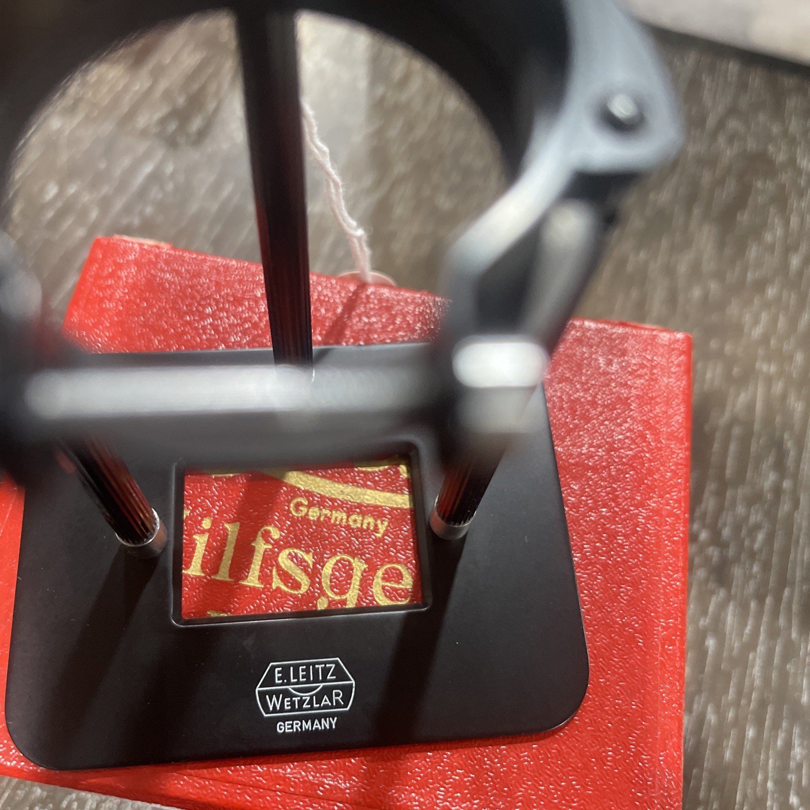 Leica Leitz Hilfsgerat Belun copy stand, likely designed for 5cm lenses