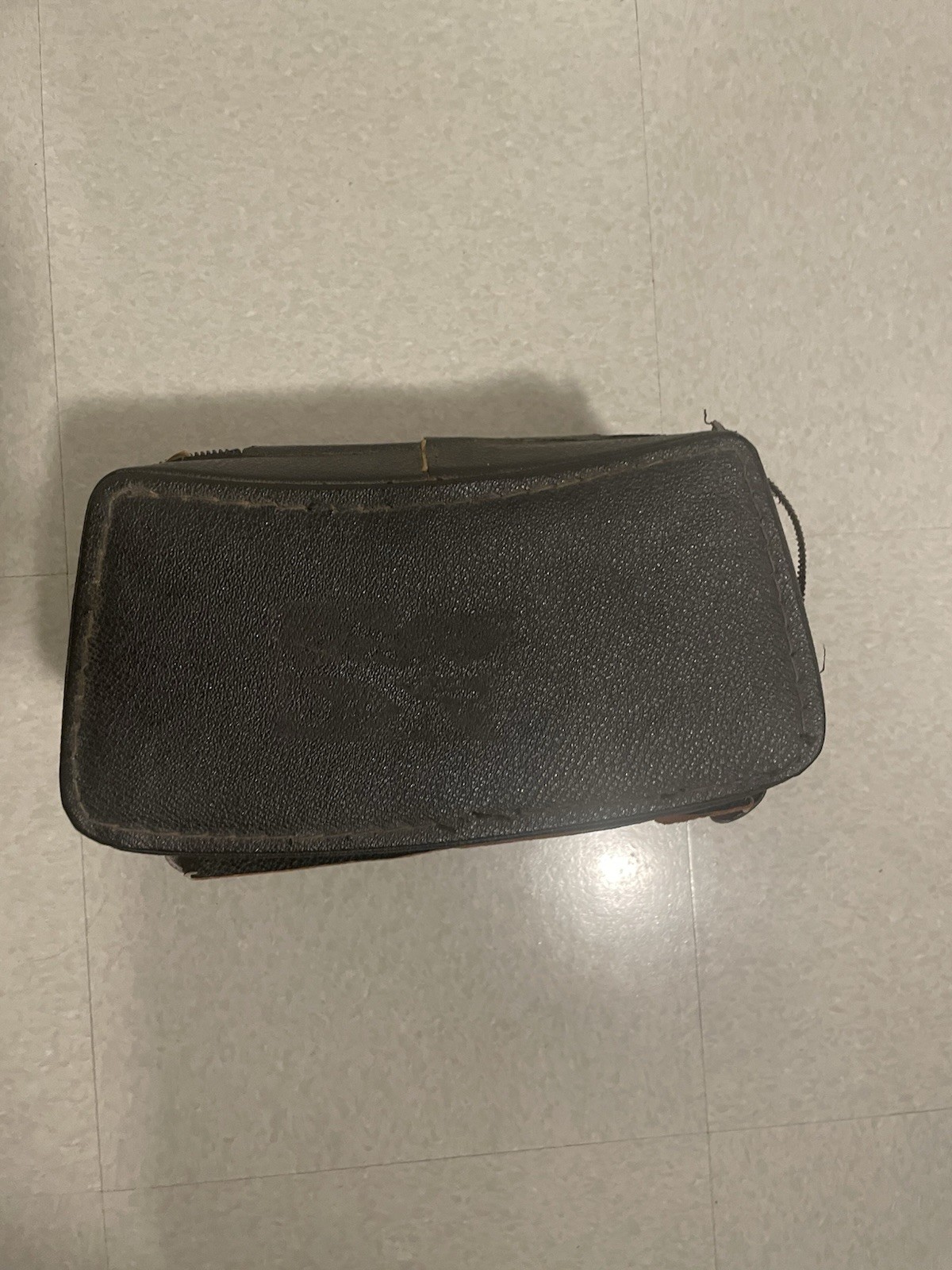 Kalimar Kali Bag Camera Black Leather Tweed Case Bag Rare Vintage