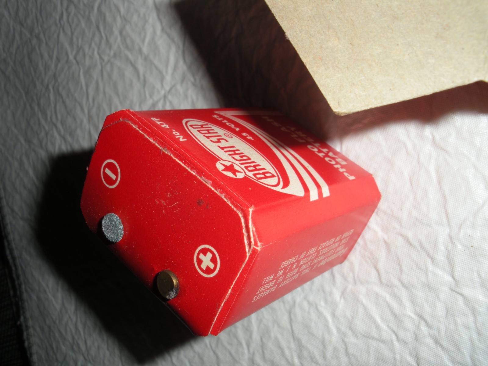 Vintage Bright Star no.47p Flash Battery and Original Box