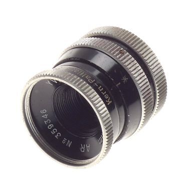 Kern paillard Yvar 1:2.5 f=12.5mm bolex b8 film camera lens caps leather keeper