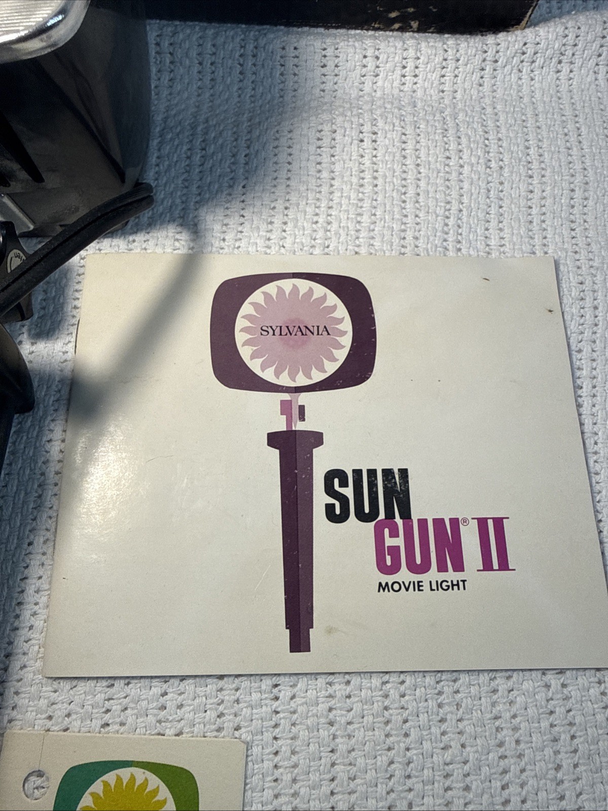 SYLVANIA SUN GUN II SG-55 Movie Lighting 1960s Vintage TESTED WORKS