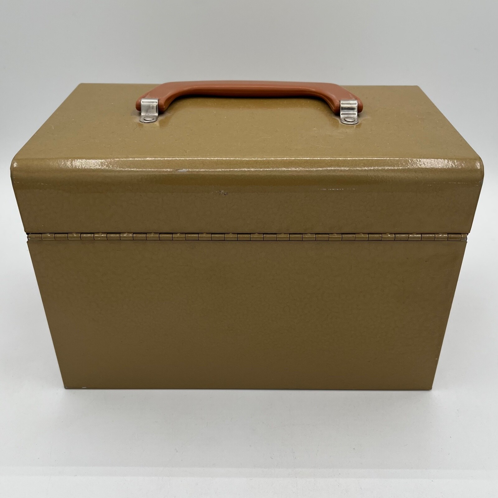 Vintage Gold BRUCE Logan DeLuxe 8mm Movie Reel Box 12 Reel Storage 1960s