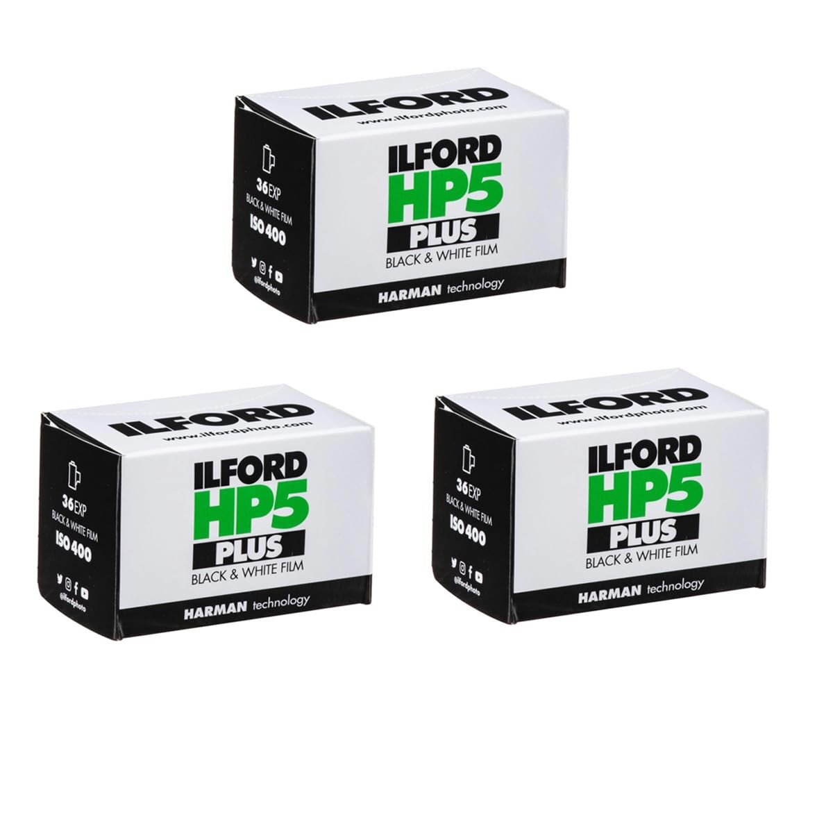 1574577 HP5 Plus, Black and White Print Film, 35 mm, ISO 400, 36 Exposures (P…