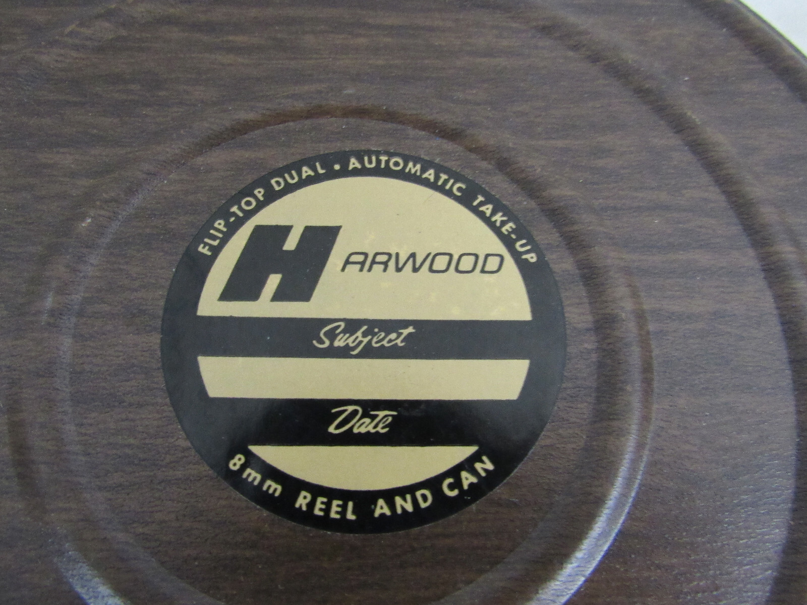 Vintage Harwood Dual 8mm 400 Feet Film Reel & Scherer Super 8mm 400 Film Reel