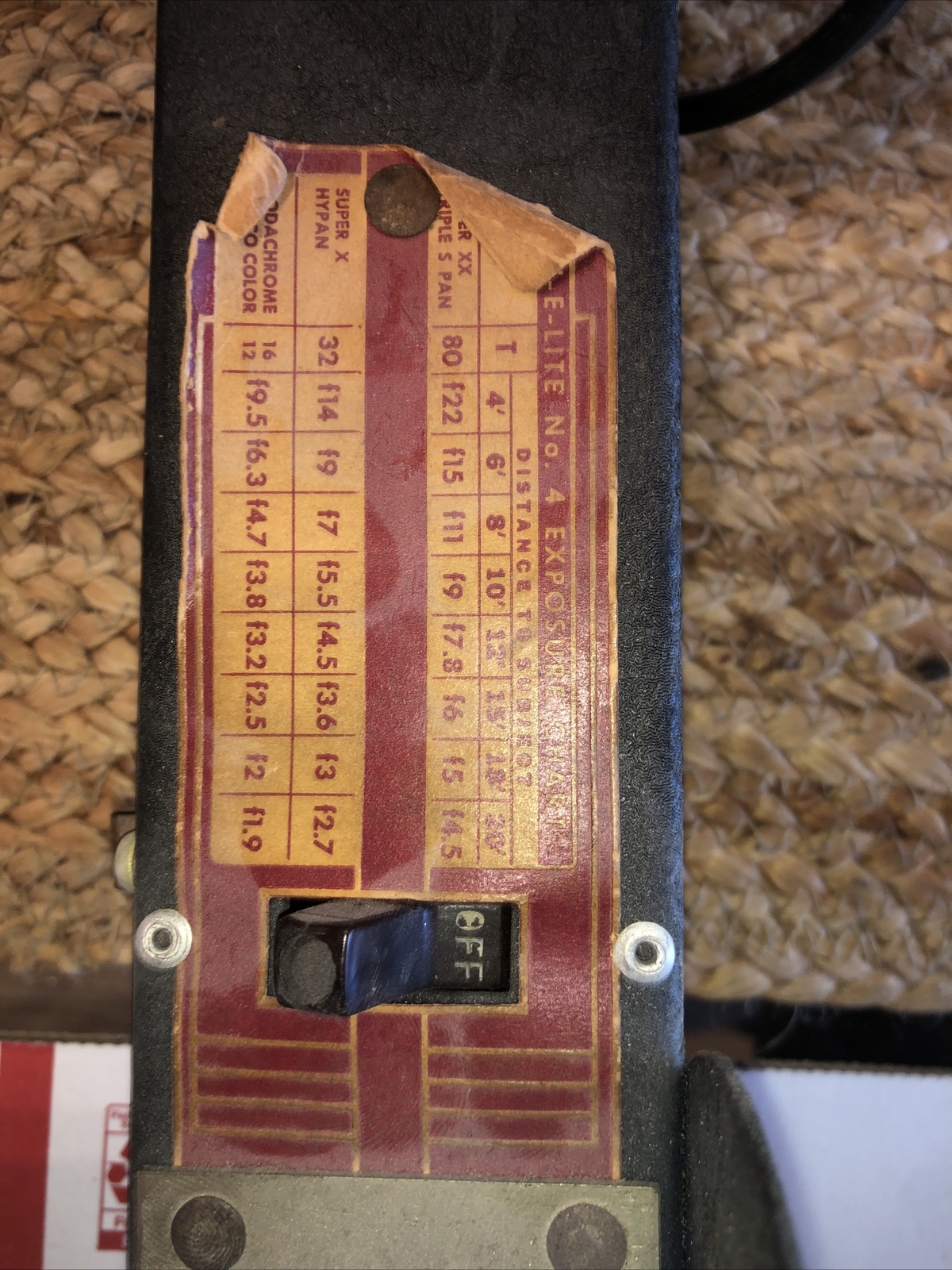 Vintage ACME Movie Camera Strip W/Handle Light 4-Bulb Repurpose Bathroom Fixture