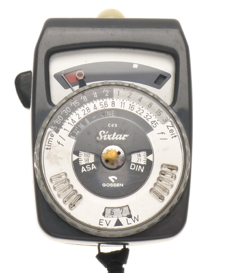 Gossen Sixtar cds exposure meter cinematography original leather pouch untested