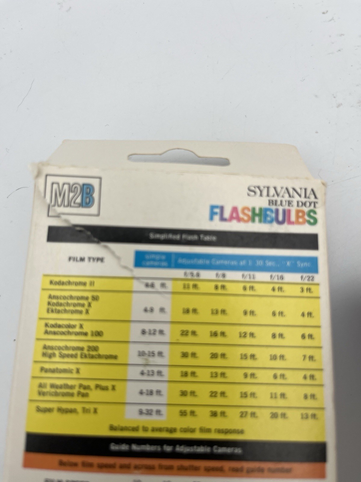 Vintage Sylvania M2B Blue Dot Flashbulbs Lot of 2 Boxes Untested 12 Per Box